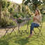 Steel Patio Dining Set Table,