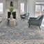 Tapis bleu clair / ivoire de haute qualité noué à la main-69598737