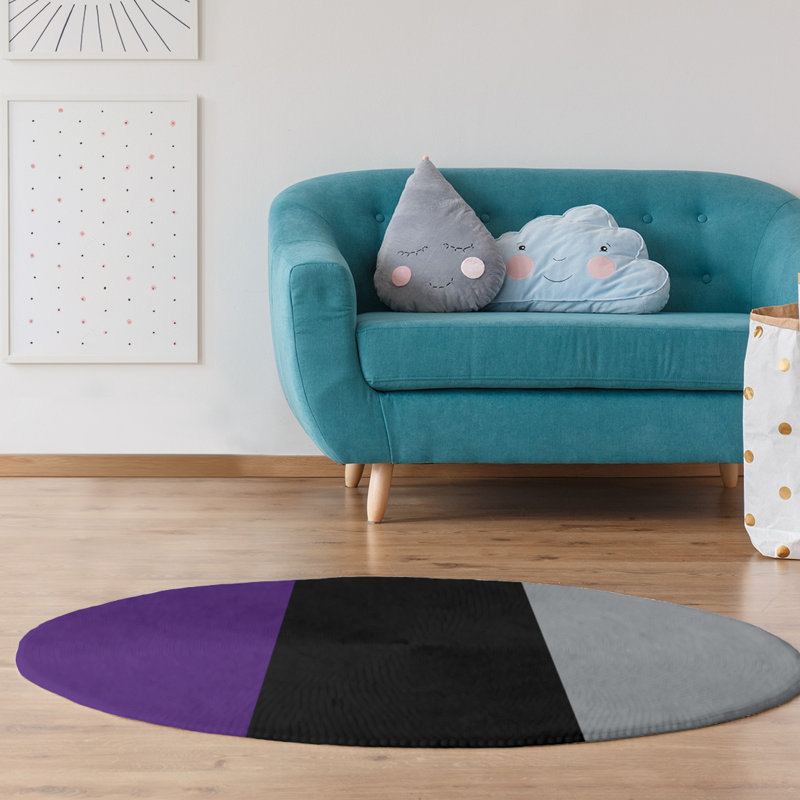 Chenille Indoor Rug, Round 5'