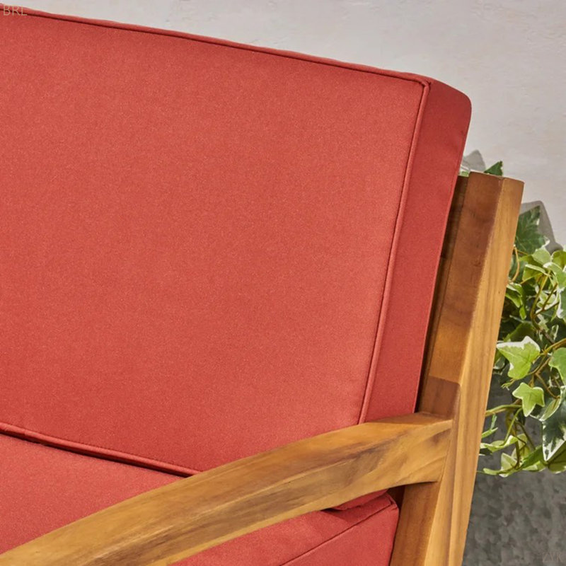[Chaise simple] CHAISE CLUB GRENada, Rouge / Brun