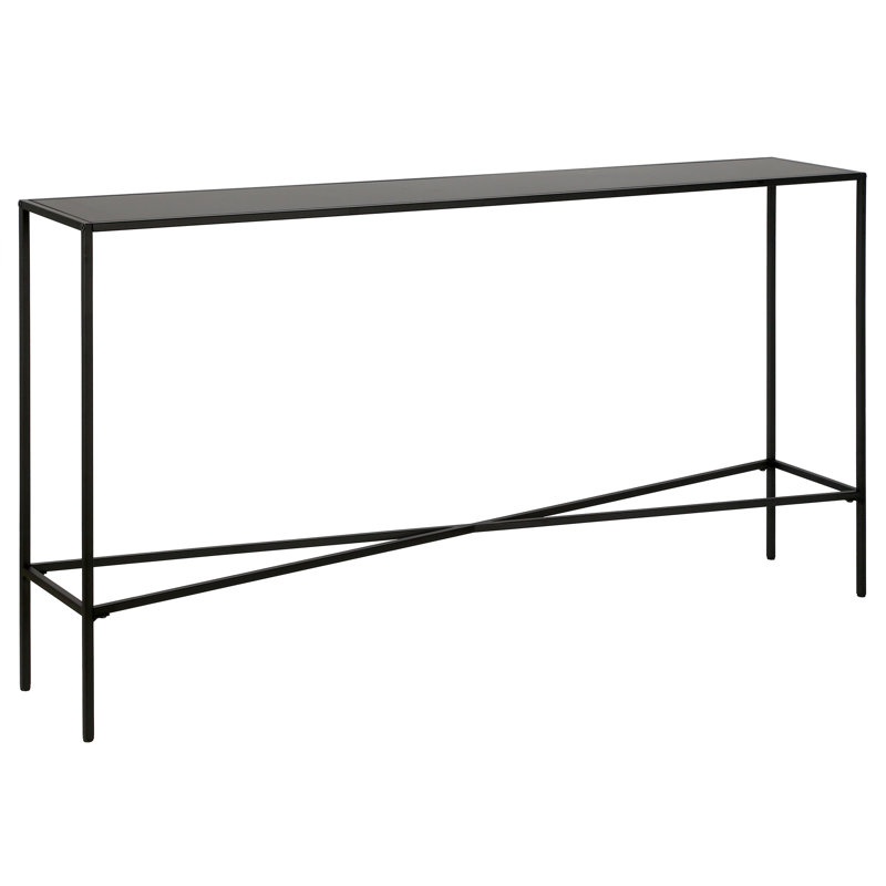 Steel Rectangular Console Table, 30" H x 55" W x 10" D