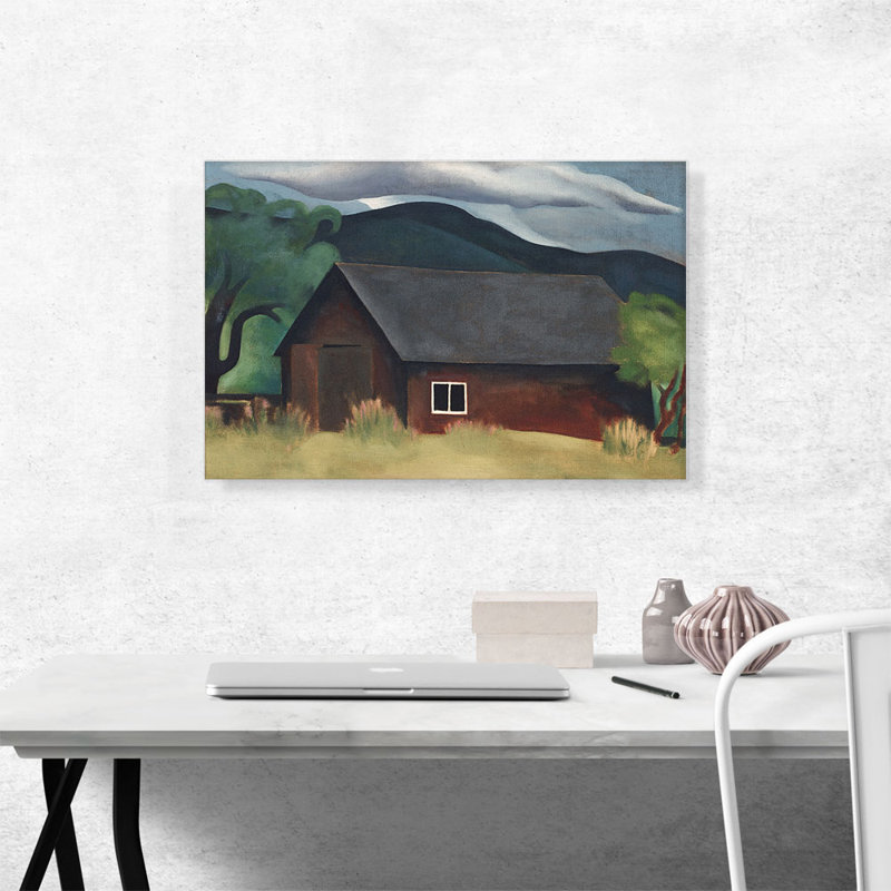 «My Shanty, Lake George 1922» par Georgia O-Keeffe, reproduction d'art sur toile tendue, H 18 po x l 26 po x P 0,75 po