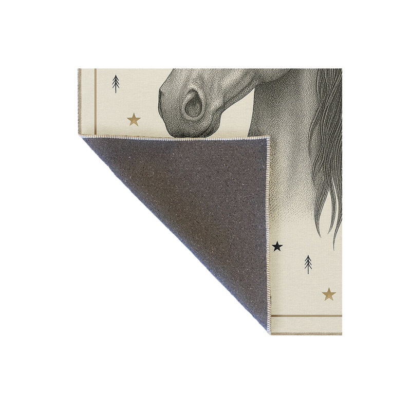 Tapis gris tissé Mosso, 2 pi 6 po x 4 pi 11 po