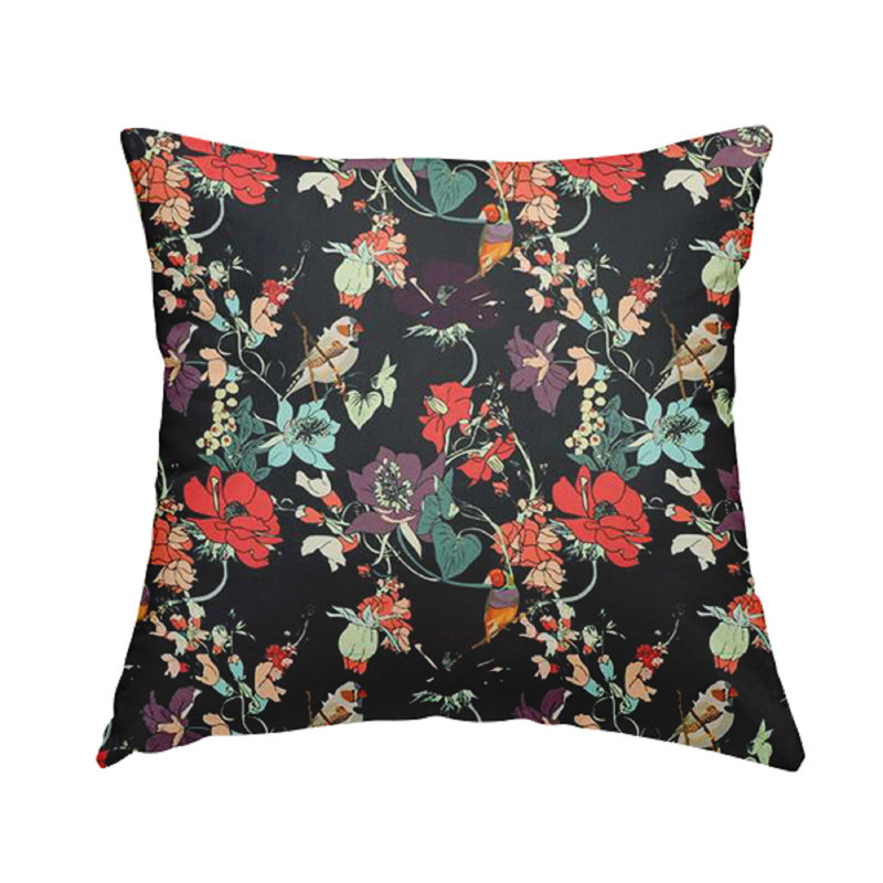 Grijalva Floral Square Cushion, 28cm H x 28cm W x 5cm D