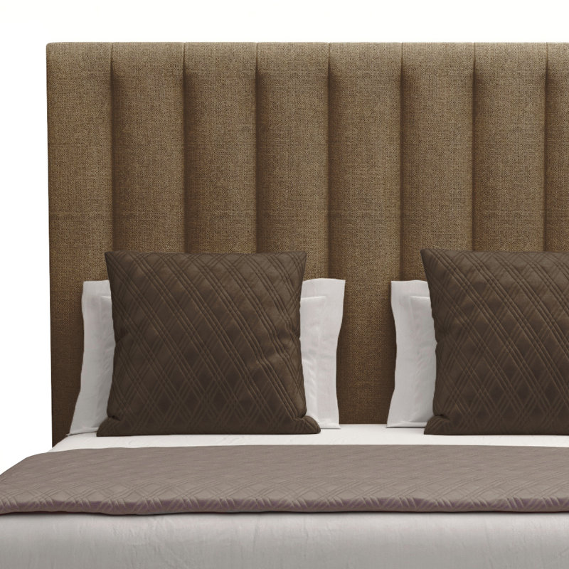 Dezyah Upholstered Standard Bed, California King, Brown Flax Revolution®