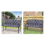 Coussins pour banc de jardin 2 places, 9,9 cm d'épaisseur, pour extérieur.-1163683072
