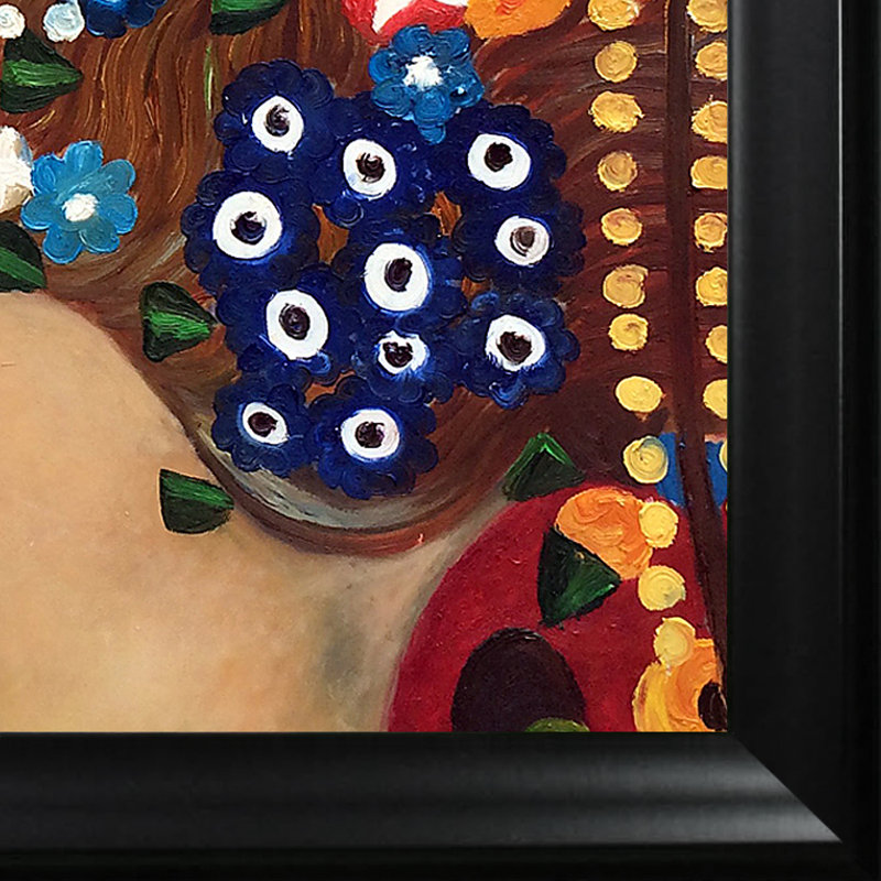 «Sea Serpents IV» par Gustav Klimt, peinture encadrée, H 25 po x l 29 po x P 2 po, Satin