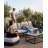 The 81" Rope Leisure 3-Seater Armrest Sofa With Movable Cushion & Adjustable