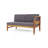 4-PIECE SOFA SET, DARK GRAY