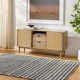 Addy Geometric Handmade Flatweave Recycled P.E.T. Area Rug in Black/White
