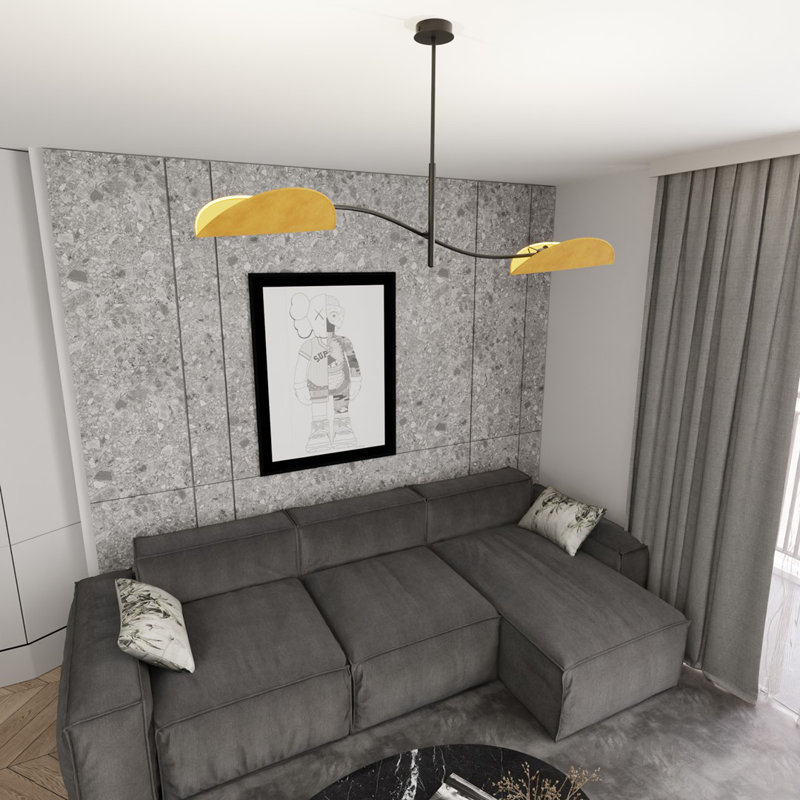 LOTUS BL, Orange, 2, 54cm H x 105cm W x 18cm D