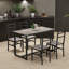 Ensemble de table de salle à manger 48 pièces en bois 48 po pour 4 panneaux de fibres à densité moyenne, dossier incurvé, conception Tuck compacte, table de 176 lb, boîte mince de 4,7 po-796115047-783621581-783621579