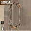 Porte de douche coulissante sans cadre 58-60 po X P 76 po H-115110797
