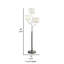 Lampe sur pied à branches en nickel 60 po Joelina