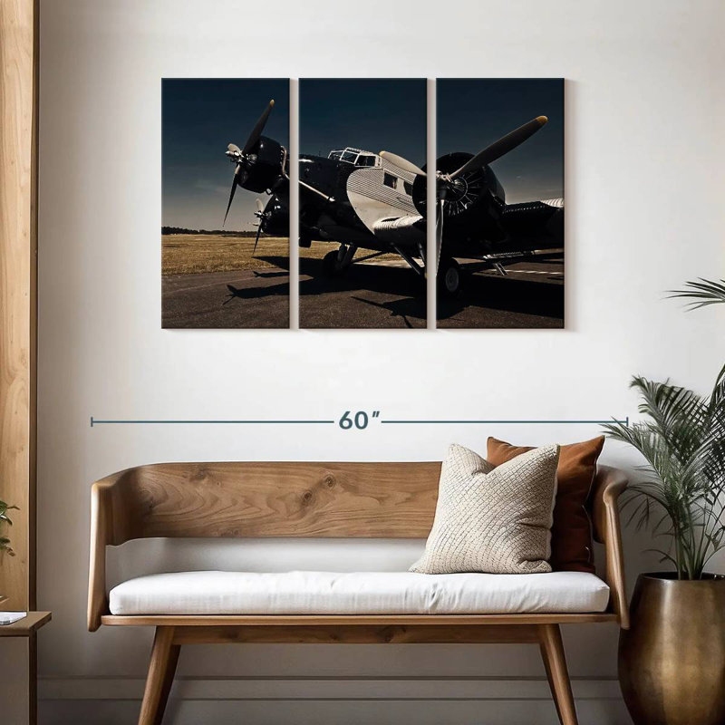 Avion Junkers Ju 52, H 28 po x l 45 po