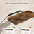 Floating Shelves, 3 Pcs, Rustic Brown