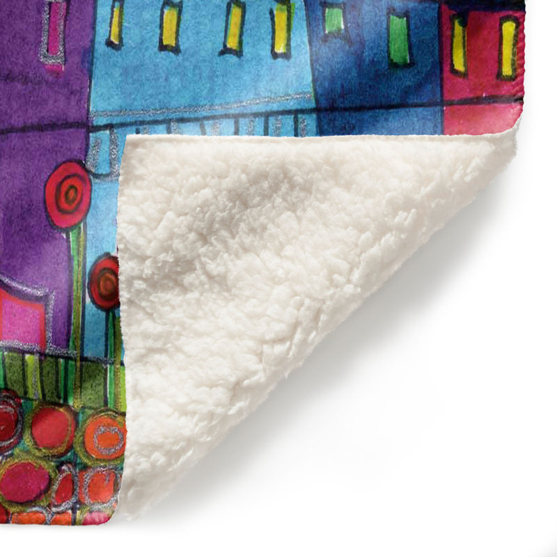 Couverture sherpa doux , 51 po x 60 po