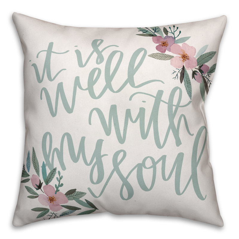  Coussin It It Well with My Soul