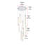 Luminaire suspendu rectangulaire à 9 lumières Aliha-306533356