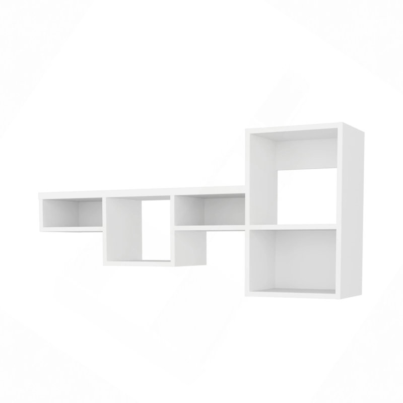 Tablette flottante moderne avec 5 tablettes murales