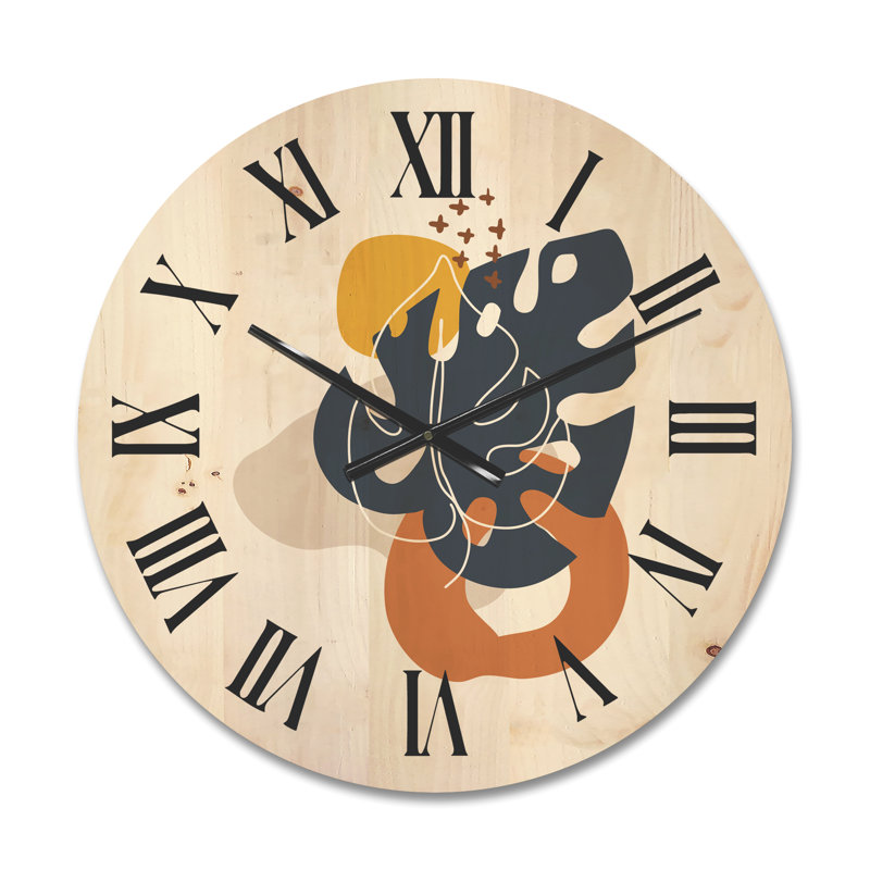 Horloge murale abstraite, Moyen