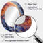 Miroir mural ovale jaune et orange-1785957508