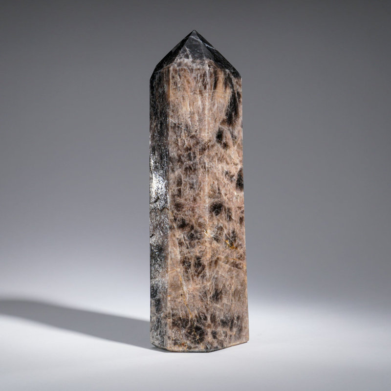 Genuine Polished Black Moonstone Point (2.5 Lbs)