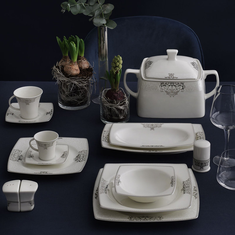 Service de table 84 pièces, service pour 12 84 pièces