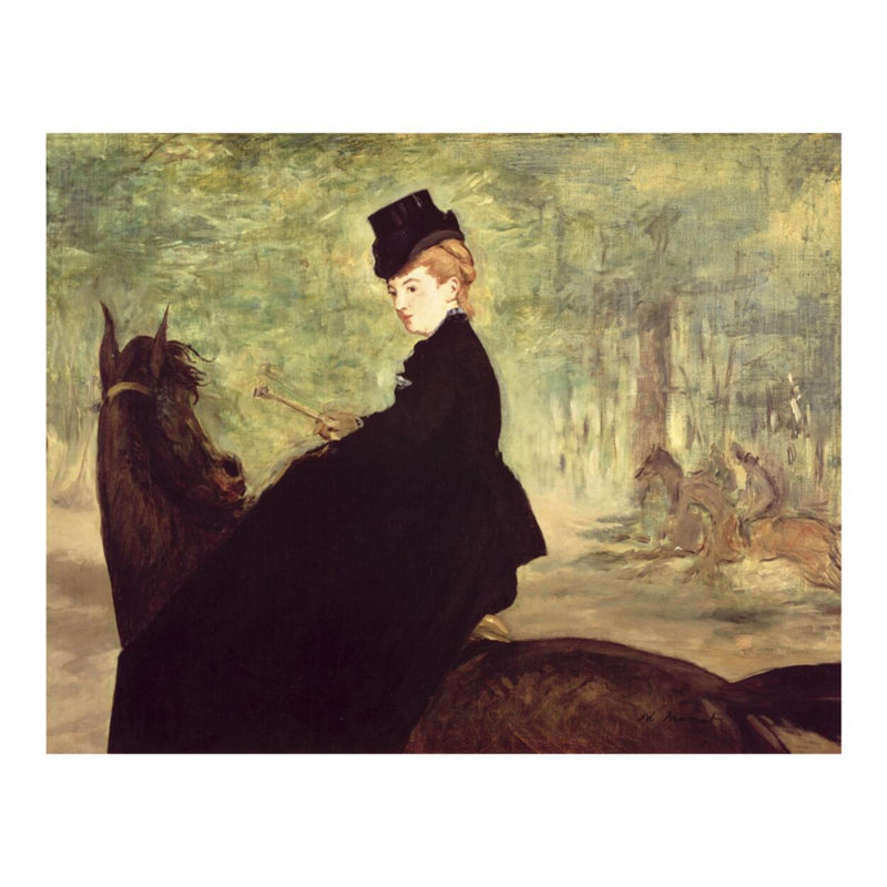 La cavalière d'Edward Manet - Estampe numérique, H 16 po x l 20 po