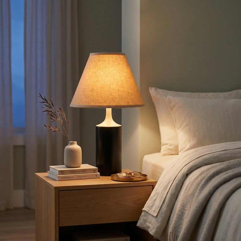 Abat-jour incliné 19 po, Beige, 13" H x 19" W x 19" D