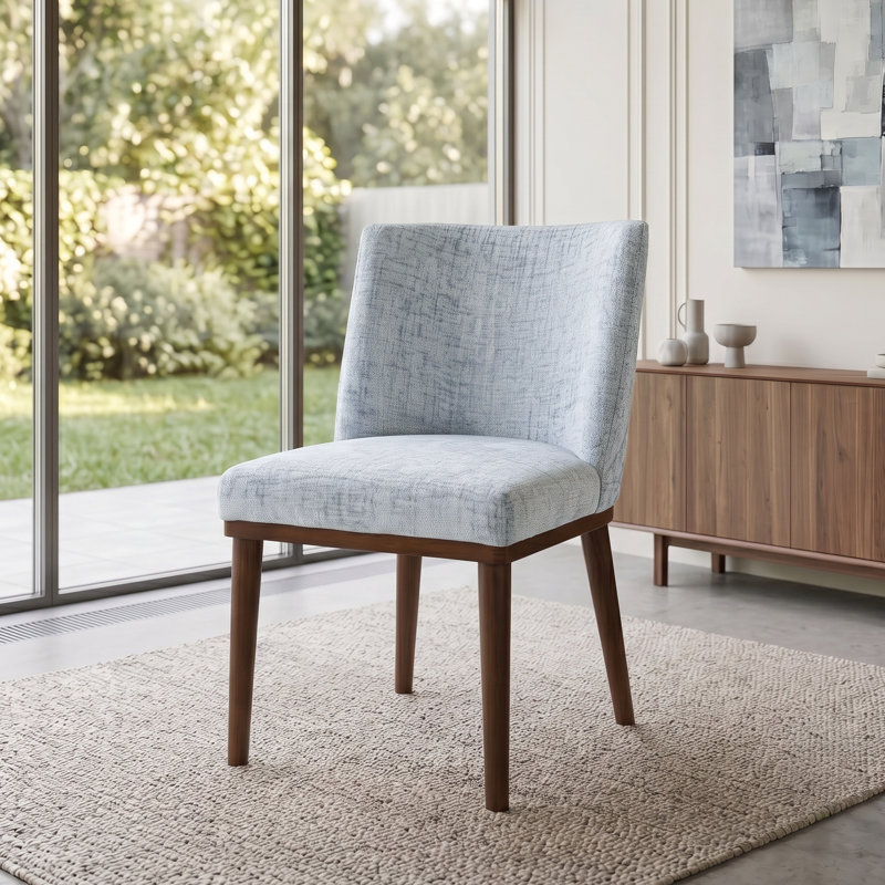 Kela 18.9'' H Fabric Upholstered Side Chair, Gray