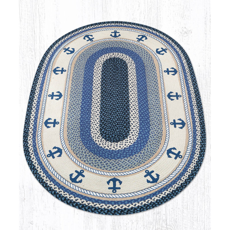 Tapis de terre en jute rustique, 4 pi x 6 pi