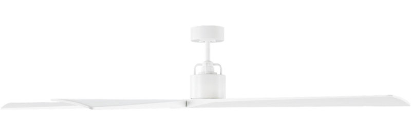 Aspen, Matte White with Matte White Blades, 70" Wide