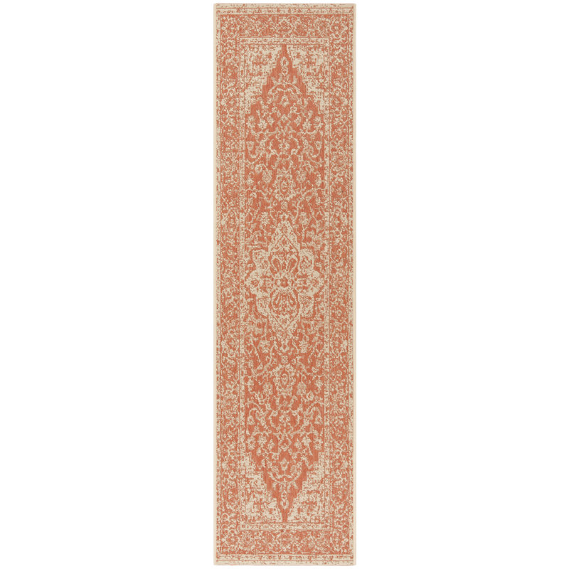 Allie Performance Oriental Indoor/Outdoor Area Rug, Runner 2'2" x 12'