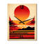 Horloge murale Red Bold Sunset I - Coastal Sunset-8897999