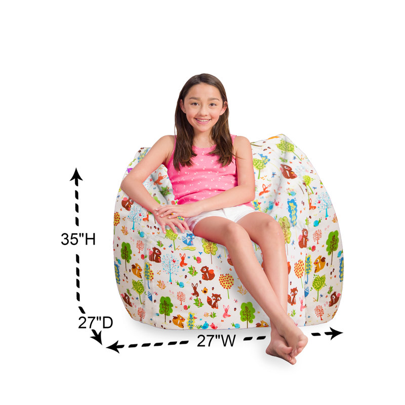Bean Bag Chair Structured Seat for Kids, Teens and Adults, Comfy Bean Bean Bag Chair for Gaming, Reading and Watching TV, Coronado Chair, Multiple Colors and Fabrics