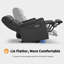 Fauteuil inclinable électrique avec appui-tête réglable, canapé inclinable avec rangement pour accoudoirs-1764838780