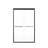 Semi-Frameless Design Design Double Sliding Opening Shower Door  - Bypass Sliding Opening Shower Door  - 1/4" (6Mm) Thick Tempered Glass Door