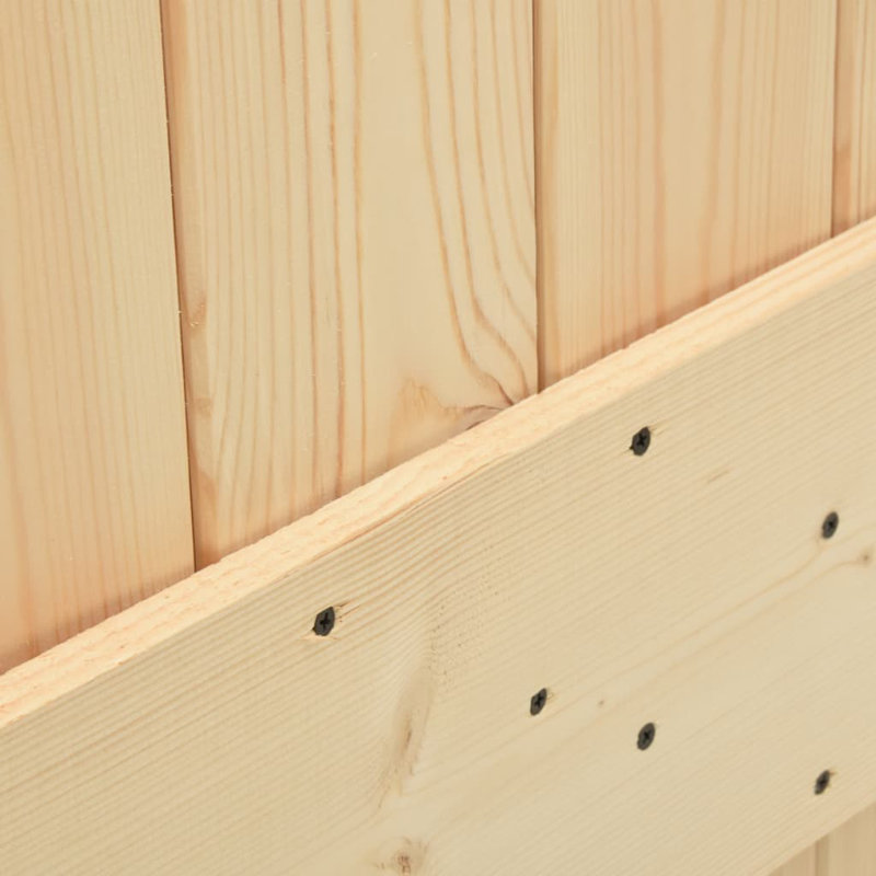 Porte coulissante avec quincaillerie Vidaxl, 39,4 po x 82,7 po