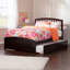 Lit plateforme Bharmal avec pied de lit et gigogne assortis-451542063-450180276