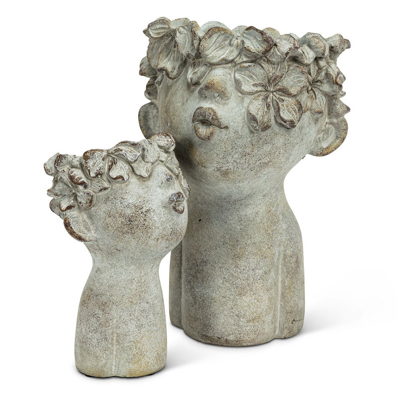 Rushin Statue Planter, 10" H x 4.5" W x 4" D