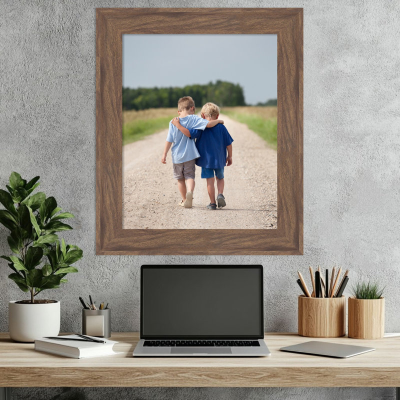 Cadre photo brun moyen pia, 16 x 20