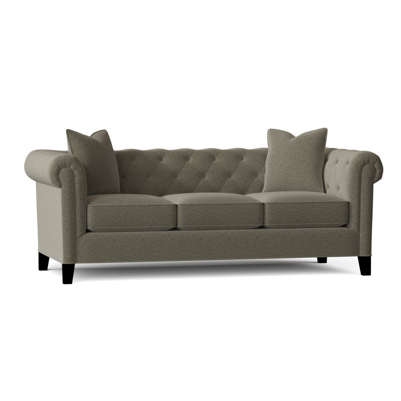 Caspar Upholstered 82'' Sofa, Vibe Ashen Chenille