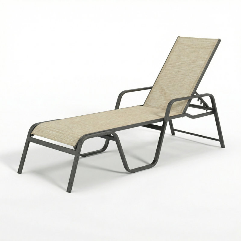  Siesta Chaise, Natural Sling/Anthracite