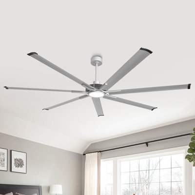 7 - Blade Modern Industrial Extra Large Ceiling Fan with Dimmable 3CCT LED Lights and Remote Control