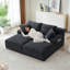 Canapé modulaire Cloud, méridienne en L avec méridienne en R avec assise profonde et canapé confortable à 2 places pour un salon moderne,-388063961