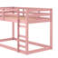 Lit mezzanine simple en bois rose - Assemblage à 13 lattes pour optimiser la stabilité du matelas et la circulation de l'air grâce à une structure de support en bois intégrée