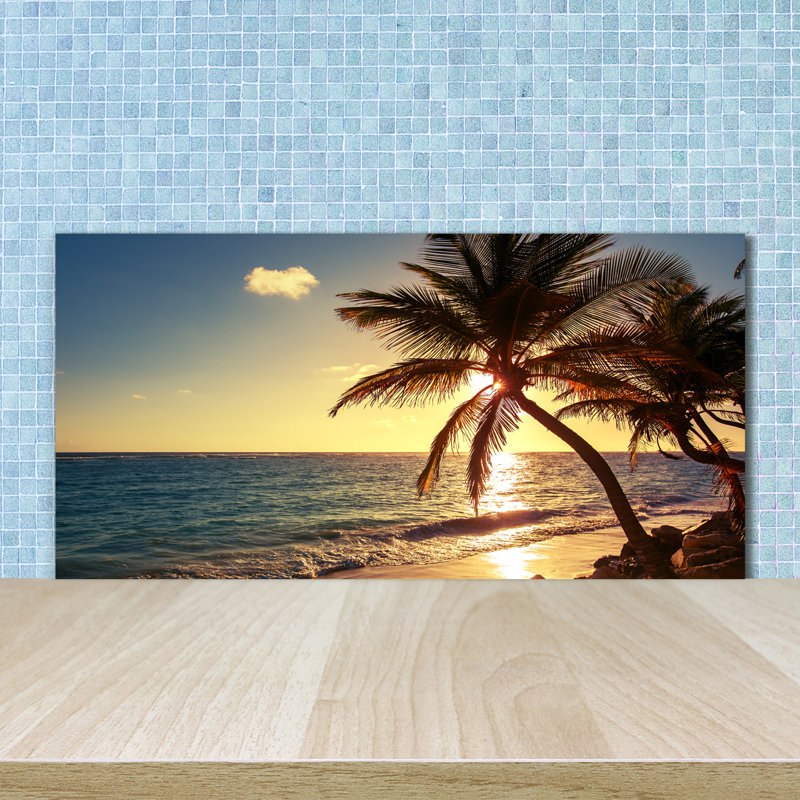 50cm W x 100cm L Glass Peel and Stick Panel