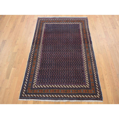 Tapis unique 4 pi 4 po x 6 pi 10 po Asherah