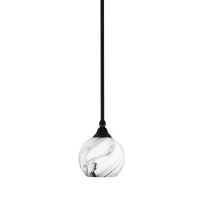 Stem Hung Mini Pendant With 5.75" Glass